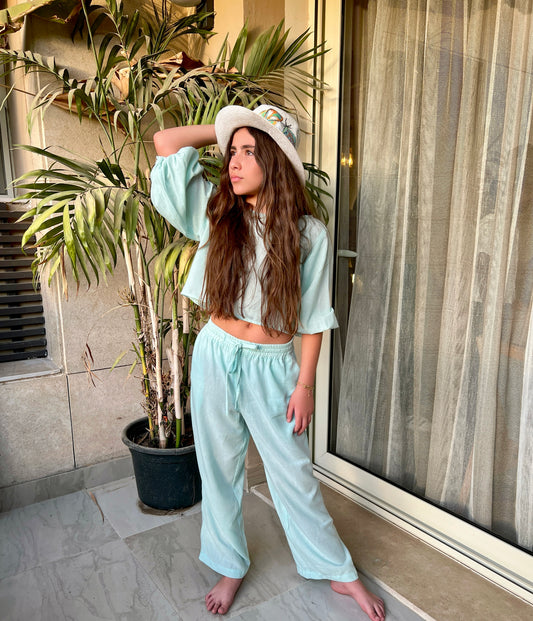 Mint basic linen set