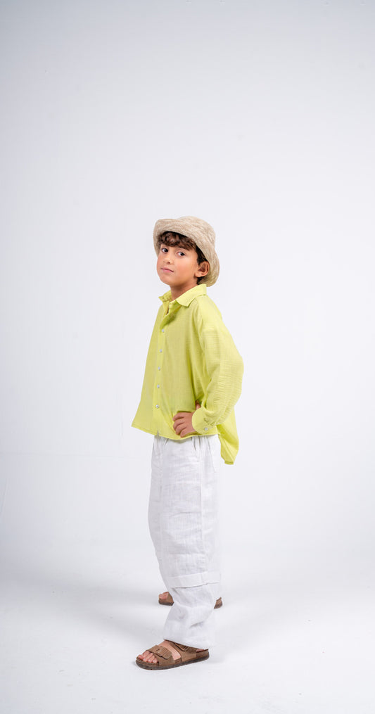 Linen basic shirt